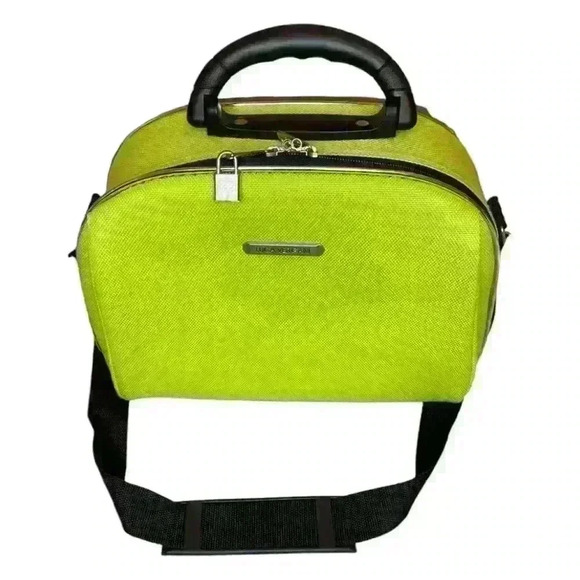 Luca Vergani Lime Green Cosmetic Travel Bag Unisex Top Handle - Picture 1 of 5